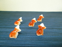 伊万里焼　ミニ金魚　赤
