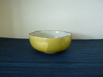 九谷焼　3.3号小鉢銀彩　黄