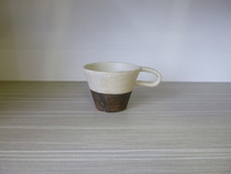 信楽焼　コーヒーカップ　２トーン