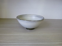 信楽焼　渦刷毛目飯碗　大