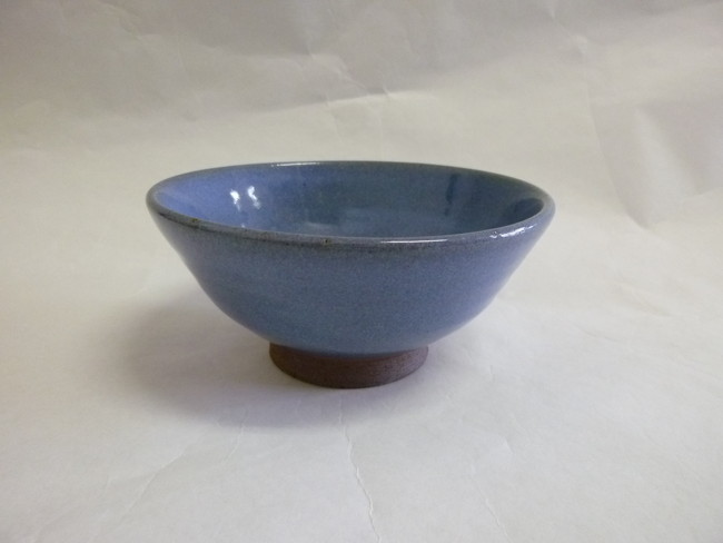 丹波焼　飯碗　青　小