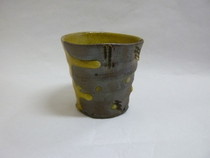 丹波焼　黒豆釉カップ