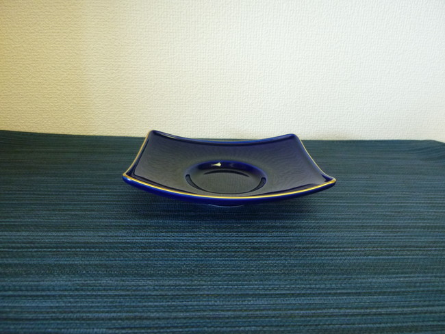 有田焼　ルリ舟型茶托揃　大