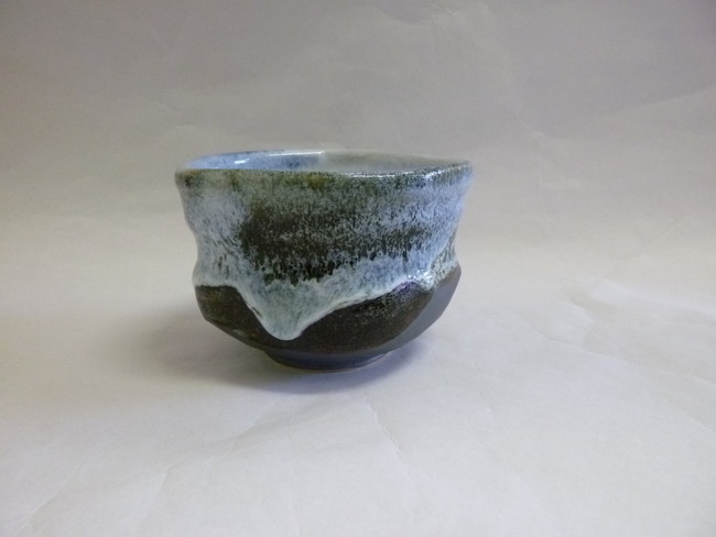 美濃焼　鼠志野うのふ抹茶碗