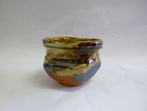 美濃焼　伊賀化粧抹茶碗