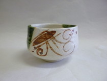 美濃焼　志野織部流し茶碗