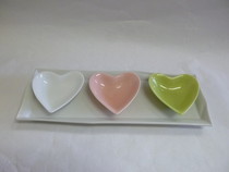 美濃焼　こころ豆皿&トレイ