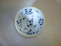 美濃焼　イエローパンダ茶碗