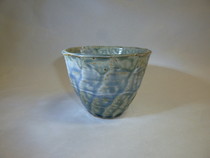 美濃焼　青イラボロックカップ