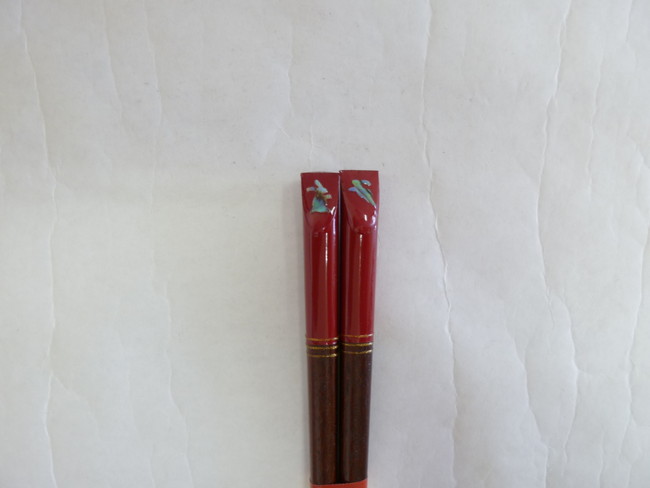 若狭塗　箸　彩うさぎ