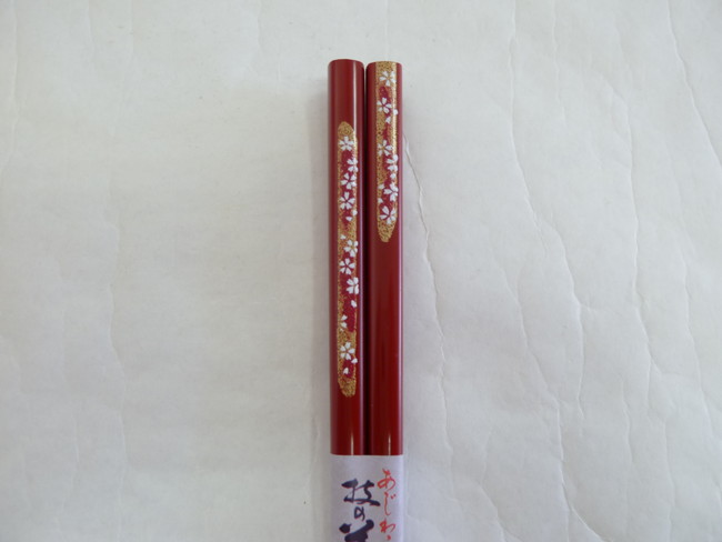 若狭塗　箸　桜の宴