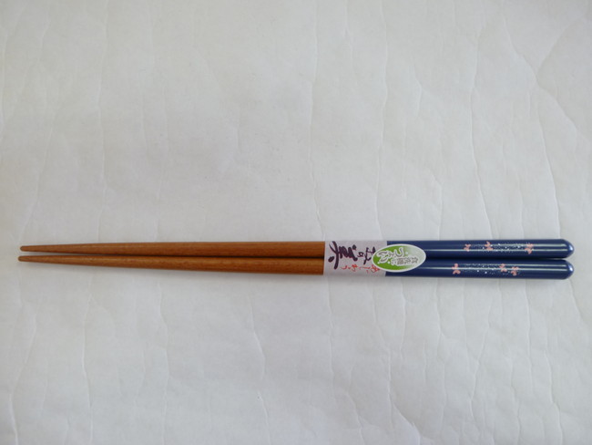 若狭塗　箸　春咲蝶