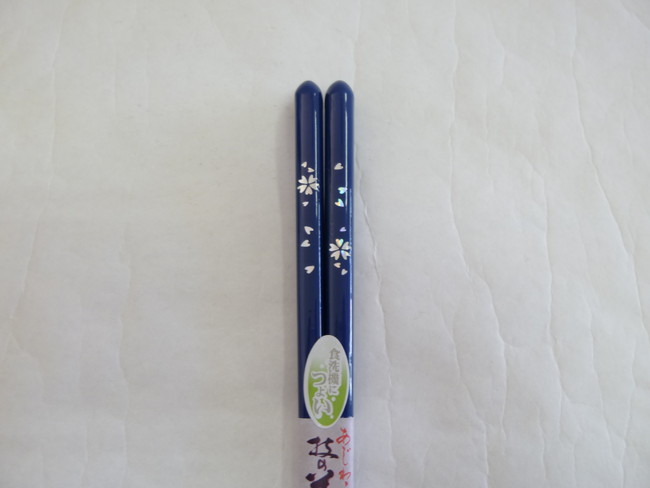 若狭塗　箸　桜花