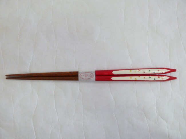 若狭塗　箸　白鳥