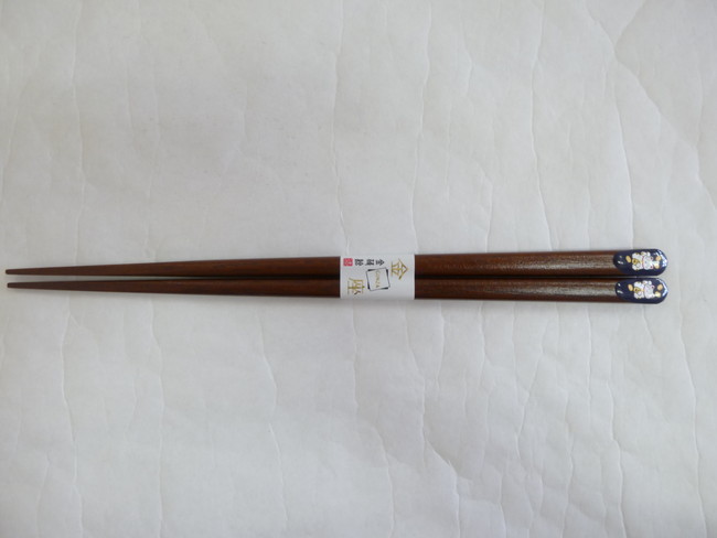 若狭塗　箸　金座招き猫