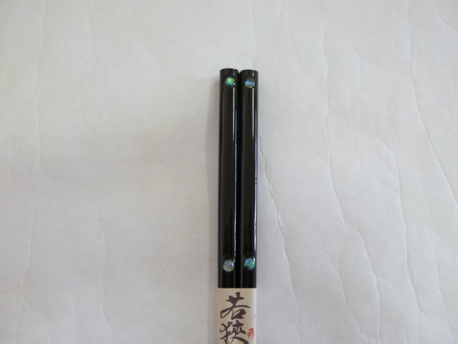 若狭塗　箸　雫玉