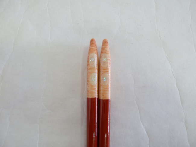 若狭塗　箸　おぼろ月