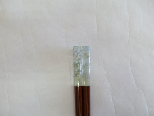 若狭塗　子供箸　アクリア恋桜