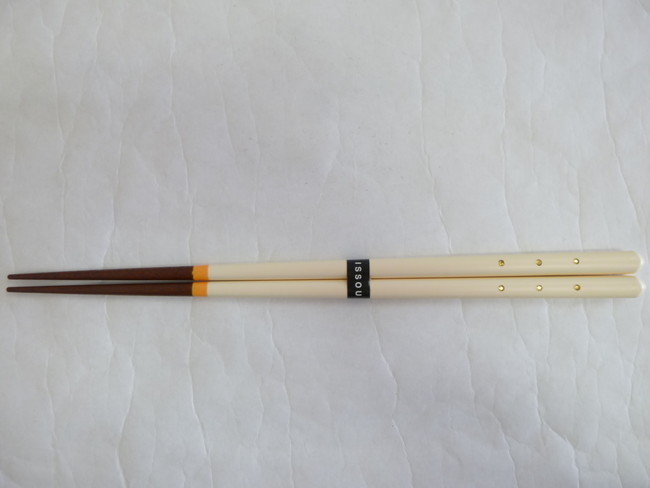 若狭塗　箸　キャロル(イエロー)