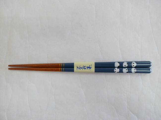 若狭塗　子供箸　パンダ