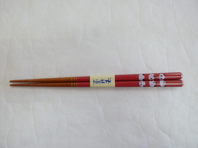 若狭塗　子供箸　パンダ